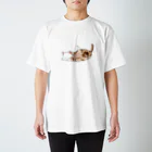 ぽんたくんとふーちゃんねるのスヤスヤふーぽん Regular Fit T-Shirt