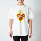 Takayuki HibinoのPeace Heart & handshake  スタンダードTシャツ