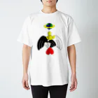 Takayuki HibinoのHeart & Dove handshake  スタンダードTシャツ