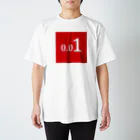 例のショップの０．０１（赤） Regular Fit T-Shirt