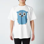 tenntenn ʕ ◔ϖ◔ʔ ==GoのGopher front スタンダードTシャツ