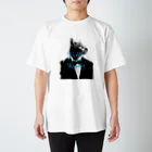 あっきー 🐈ねこ専門デザイナーのNEKONOTEMO KARITAI Regular Fit T-Shirt
