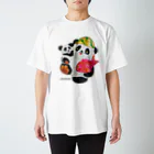 LILY STUDIOのあっぱれ恵比寿パンダ親子 Regular Fit T-Shirt