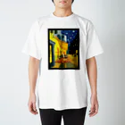 aQ-studioのゴッホの絵Tシャツ Regular Fit T-Shirt