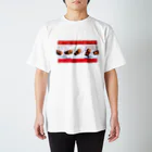 超水道のghostpia ショートスリーブTシャツ【レッドババア[Bricolage]】 Regular Fit T-Shirt