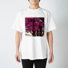 ha.のピンク Regular Fit T-Shirt