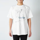 GlitchBuiltのWhite noise (GlitchBuilt Logo) Regular Fit T-Shirt
