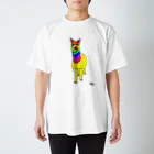 Sunny Heart　野生動物保護 wildlife carerのMETAPOP PACAPACA - yellow Regular Fit T-Shirt