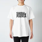 Atelier Pua laniのSHIBAMANIA 柴マニア 横座りver. 《黒文字》 Regular Fit T-Shirt