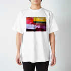 m0m0の寝る人（カラー） スタンダードTシャツ