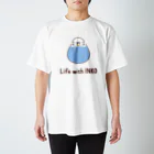 ろる→MEMORYのインコまんじゅう（セキセイインコ　ブルー） 티셔츠
