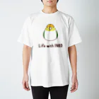 ろる→MEMORYのインコまんじゅう（シロハラインコ） Regular Fit T-Shirt