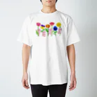 甲斐えるのブタ！ぶた！豚！のブタとお花 Regular Fit T-Shirt