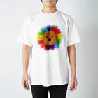 mekadangoの虹色ライオン Regular Fit T-Shirt