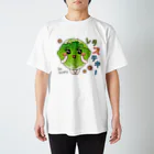 フォーヴァのレタステキー－fruits and vegetables word chain－ベジフルしりとり－  Regular Fit T-Shirt