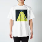 Sohi_Kiiroのみんなでabductionーバックプリント黒ー【サムキャッツ】 Regular Fit T-Shirt