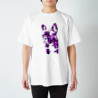 chicodeza by suzuriのアメジストのフレンチブルドッグ Regular Fit T-Shirt