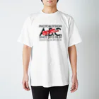 空気椅子のシール黒文字 Regular Fit T-Shirt