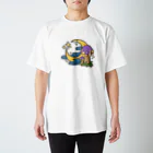 星川屋さんのきのこと月 Regular Fit T-Shirt