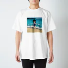げーむやかんのスクール水着浜辺 Regular Fit T-Shirt