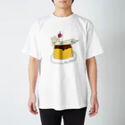 プリンセス天功（くまねこあらき）のPurin on Pudding スタンダードTシャツ