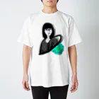 shi-chi Labo graph(詩一）の在る女性の微笑み Regular Fit T-Shirt