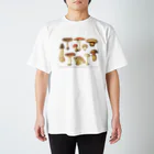 古書　天牛書店の食べられないきのこ＜博物図＞ Regular Fit T-Shirt