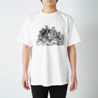 懲役晩年の万年床の猫も杓子も スタンダードTシャツ