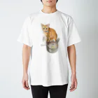 おちょぴのKeep cats warm Regular Fit T-Shirt