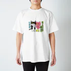 yomerio工房のてん×にゃるずばーど Regular Fit T-Shirt