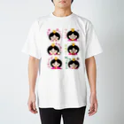 フォーヴァの表情編2－hina doll and dolls of the world－お雛はんと世界の人形たち－ スタンダードTシャツ