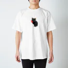  Miaow Catの座ったクロネコ Regular Fit T-Shirt