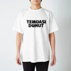 テモアシドーナツ（ドーナツギャング）のテモアシドーナツ（白黒ロゴ） Regular Fit T-Shirt