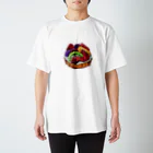 ぴーひゃら食べもの水彩画のフルーツタルト水彩画♪ Regular Fit T-Shirt