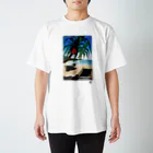 HOMARE DRAGONの「あだんとサバニ」琉球デジタル版画　TY0061D Regular Fit T-Shirt