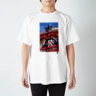 HOMARE DRAGONの「うりずんの首里城」琉球デジタル版画Tシャツ　TY0065D Regular Fit T-Shirt