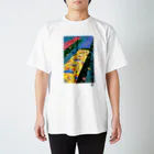 HOMARE DRAGONの「紅型のせせらぎ」琉球デジタル版画Tシャツ　TY0083D スタンダードTシャツ