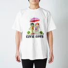 HOMARE DRAGONの「猫の結婚式に素敵な言葉」琉球絵物語　ST002T Regular Fit T-Shirt