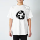 T-e's laboratory のネクローリクちゃん＠カモンモノクロ Regular Fit T-Shirt