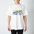 ペペロンチーノ鯵島の筆絵【鯵】 Regular Fit T-Shirt