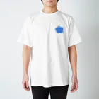 うにぽっぷこーんの青い花 Regular Fit T-Shirt