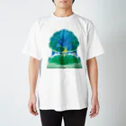 ハナドリカ SUZURI店の風を待つ人 Regular Fit T-Shirt
