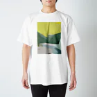 ﾌﾞﾃｨｯｸ ｵﾉﾖｷの（とっても単純な）山（川） Regular Fit T-Shirt