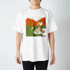 capybarashaのカワウソ釣り日和 スタンダードTシャツ