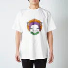 Happybirthdayのハロウィン コウモリねこ Regular Fit T-Shirt