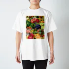 カワウソとフルーツの【forseasons】フルーツ盛り合わせ Regular Fit T-Shirt