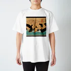 KANEKOの浮世絵風ビーバーズ スタンダードTシャツ