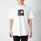 POSITIVE ROLE MODELのShelfish | black letter Regular Fit T-Shirt