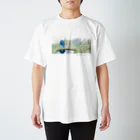 asataku gardener (alice garden design)の猫の庭 Regular Fit T-Shirt