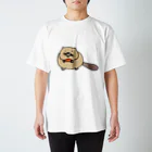 Beaver The Richのぼけっとした顔のビーバー スタンダードTシャツ